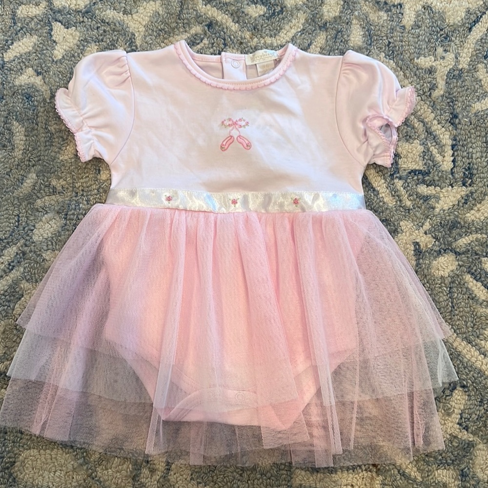 KISSY KISSY Baby Girls Ballet Slippers Bodysuit Dress 3-6M